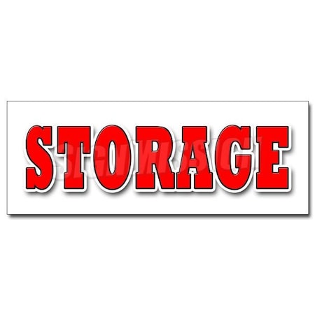 Signmission STORAGE DECAL sticker long short term climate controlled secure indoor, D-12 Storage D-12 Storage